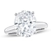 Thumbnail Image 0 of 4 CT. Oval Certified Lab-Created Diamond Solitaire Engagement Ring in 14K White Gold (F/SI2)