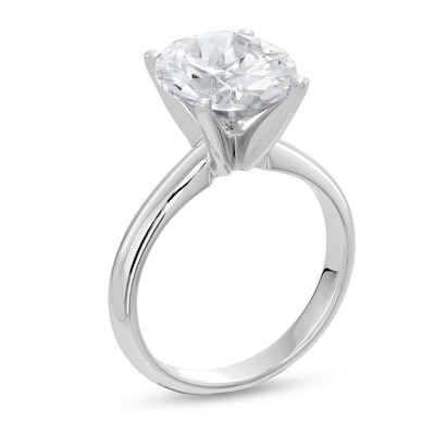 CT. Oval Certified Lab-Created Diamond Solitaire Engagement Ring in 14K White Gold (F/SI2