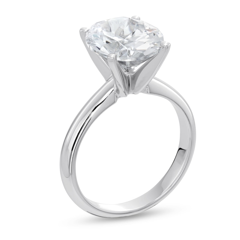 CT. Oval Certified Lab-Created Diamond Solitaire Engagement Ring in 14K White Gold (F/SI2)|Peoples Jewellers
