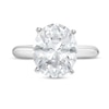 Thumbnail Image 3 of 4 CT. Oval Certified Lab-Created Diamond Solitaire Engagement Ring in 14K White Gold (F/SI2)