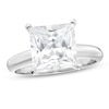 Thumbnail Image 0 of 4 CT. Certified Princess-Cut Lab-Created Diamond Solitaire Engagement Ring in 14K White Gold (F/SI2)