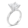 Thumbnail Image 2 of 4 CT. Certified Princess-Cut Lab-Created Diamond Solitaire Engagement Ring in 14K White Gold (F/SI2)