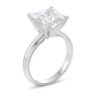 CT. Certified Princess-Cut Lab-Created Diamond Solitaire Engagement Ring in 14K White Gold (F/SI2