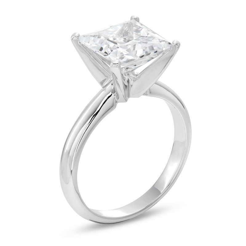 CT. Certified Princess-Cut Lab-Created Diamond Solitaire Engagement Ring in 14K White Gold (F/SI2)|Peoples Jewellers