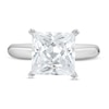 Thumbnail Image 3 of 4 CT. Certified Princess-Cut Lab-Created Diamond Solitaire Engagement Ring in 14K White Gold (F/SI2)