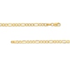 Thumbnail Image 2 of 2.8mm Figaro Chain Necklace and Bracelet Set in Hollow 10K Gold