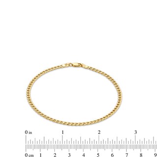 2.8mm Curb Chain Necklace and Bracelet Set in Hollow 10K Gold