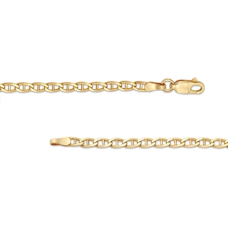 3.3mm Mariner Chain Necklace and Bracelet Set in Hollow 10K Gold