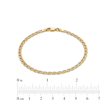 3.3mm Mariner Chain Necklace and Bracelet Set in Hollow 10K Gold