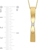 Eternally Bonded Diamond Accent Collar Tie Bar Pendant in 14K Gold