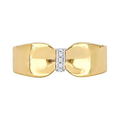 Eternally Bonded Diamond Accent Collar Tie Ring in 14K Gold