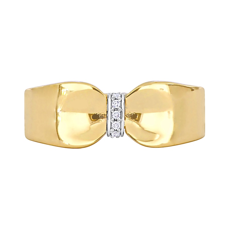 Eternally Bonded Diamond Accent Collar Tie Ring in 14K Gold|Peoples Jewellers