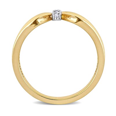 Eternally Bonded Diamond Accent Collar Tie Ring in 14K Gold