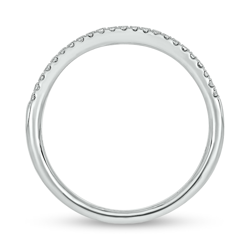 0.73 CT. T.W. Diamond Cushion Frame Hidden Infinity Bridal Set in 10K White Gold