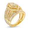 Thumbnail Image 2 of 1.69 CT. T.W. Marquise Multi-Diamond Vintage-Style Bridal Set in 10K Gold