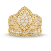 Thumbnail Image 3 of 1.69 CT. T.W. Marquise Multi-Diamond Vintage-Style Bridal Set in 10K Gold