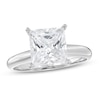 Thumbnail Image 1 of 3 CT. Certified Princess-Cut Lab-Created Diamond Solitaire Engagement Ring in 14K White Gold (F/SI2)