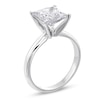 Thumbnail Image 3 of 3 CT. Certified Princess-Cut Lab-Created Diamond Solitaire Engagement Ring in 14K White Gold (F/SI2)