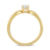 Thumbnail Image 3 of Eternally Bonded 0.50 CT. Oval Diamond Solitaire Engagement Ring in 14K Gold (H/SI2)