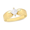 Thumbnail Image 1 of Eternally Bonded 0.50 CT. Princess-Cut Diamond Tilted Solitaire Engagement Ring in 14K Gold (H/SI2)