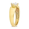 Eternally Bonded CT. Princess-Cut Diamond Tilted Solitaire Engagement Ring in 14K Gold (H/SI2