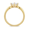 Eternally Bonded CT. Princess-Cut Diamond Tilted Solitaire Engagement Ring in 14K Gold (H/SI2