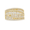 Thumbnail Image 3 of 1.95 CT. T.W. Diamond Layered Overlay Multi-Row Band in 10K Gold