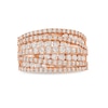 Thumbnail Image 3 of 1.95 CT. T.W. Diamond Layered Overlay Multi-Row Band in 10K Rose Gold