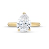 Thumbnail Image 3 of 2.00 CT. Pear-Shaped Certified Lab-Created Diamond Solitaire Engagement Ring in 14K Gold (F/SI2)