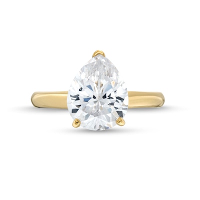 2.00 CT. Pear-Shaped Certified Lab-Created Diamond Solitaire Engagement Ring in 14K Gold (F/SI2)