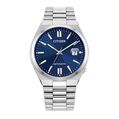 Men's Citizen Tsuyosa Collection Automatic Watch with Blue Sunray Dial (Model: NJ0150-56L)