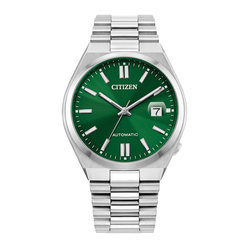Men's Citizen Tsuyosa Collection Automatic Watch with Green Sunray Dial (Model: NJ0150-56X)|Peoples Jewellers