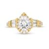 2.00 CT. T.W. Pear-Shaped Certified Lab-Created Diamond Sideways Collar Engagement Ring in 14K Gold (F/SI2