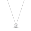 CT. Diamond Solitaire Pendant in 10K White Gold (J/I3