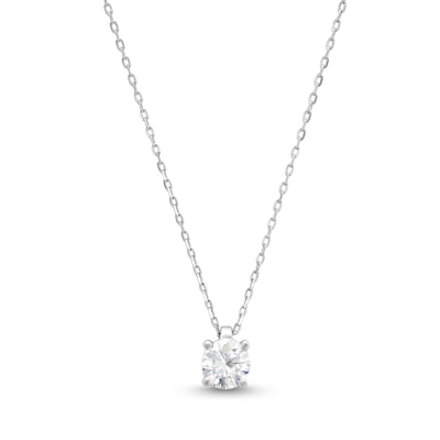 CT. Diamond Solitaire Pendant in 10K White Gold (J/I3