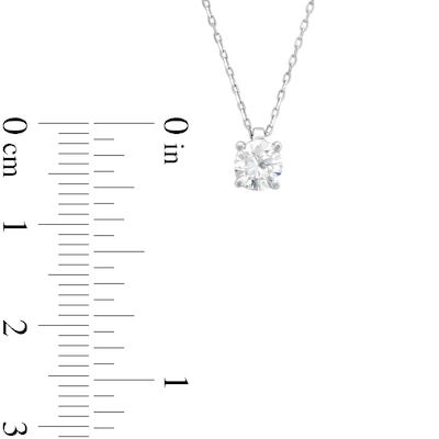 CT. Diamond Solitaire Pendant in 10K White Gold (J/I3