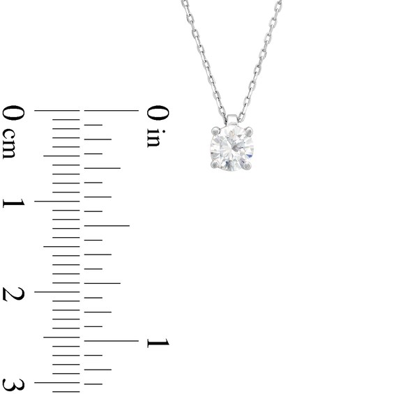 CT. Diamond Solitaire Pendant in 10K White Gold (J/I3