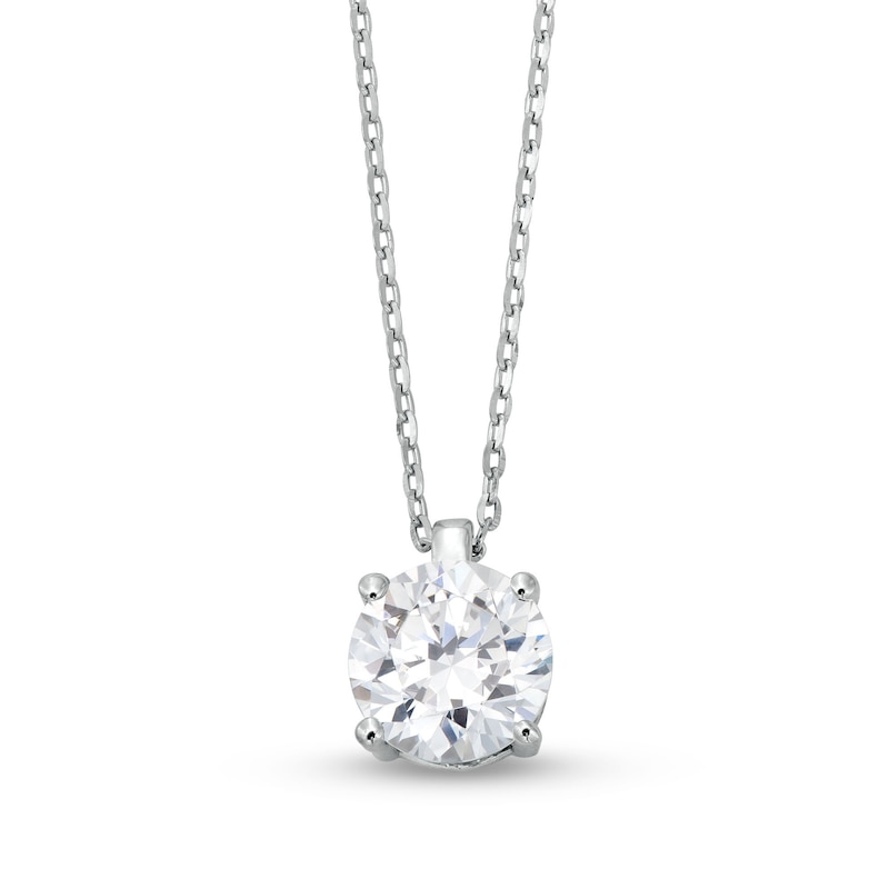 1.00 CT. Diamond Solitaire Pendant in 10K White Gold (J/I3)