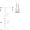 Thumbnail Image 2 of 1.00 CT. Diamond Solitaire Pendant in 10K White Gold (J/I3)