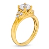Thumbnail Image 2 of 1.50 CT. T.W. Certified Lab-Created Diamond Tri-Sides Bypass Engagement Ring in 14K Gold (F/SI2)