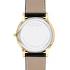 Thumbnail Image 3 of Men's Movado Museum® Classic Gold-Tone PVD Black Strap Watch with Burst Black Dial (Model: 0607799)