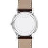 Thumbnail Image 2 of Men's Movado Museum® Classic Gold-Tone PVD Brown Strap Watch with Dotted Grey Dial (Model: 0607800)