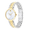 Thumbnail Image 1 of Ladies' Movado Museum® Classic Two-Tone PVD Watch with Mother-of-Pearl Dial (Model: 0607812)