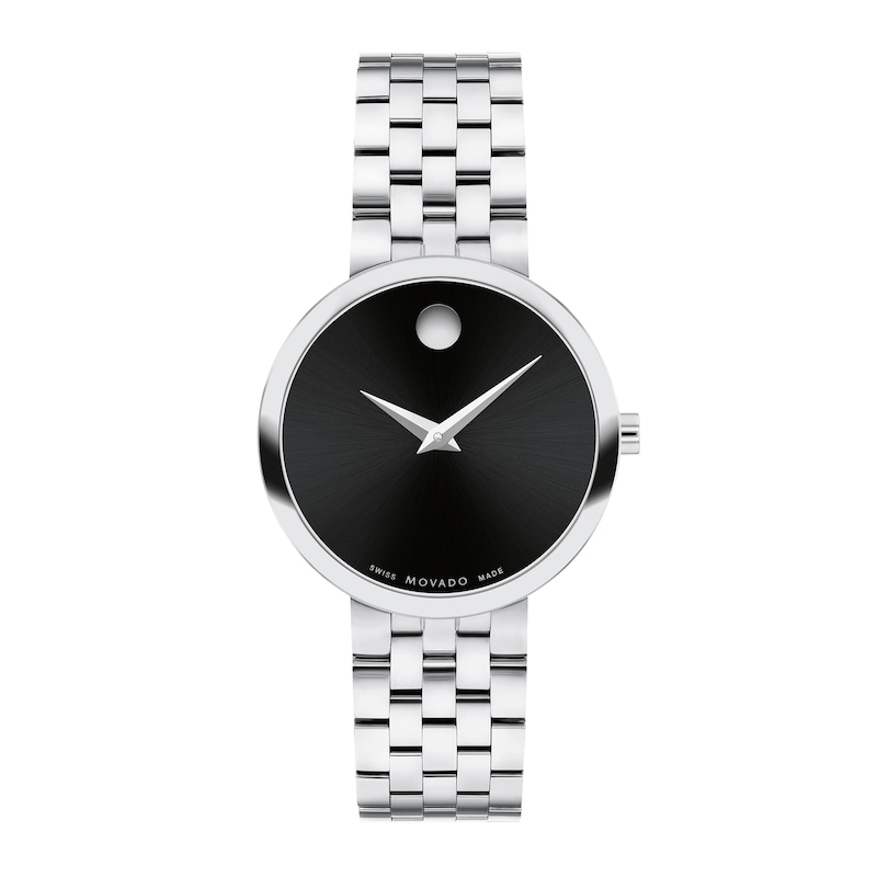 Ladies' Movado Museum® Classic Watch with Black Dial (Model: 0607813)|Peoples Jewellers
