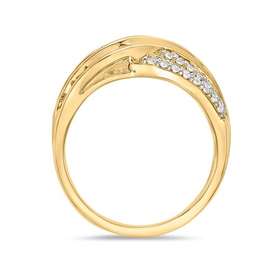 1.50 CT. T.W. Diamond Wavy Multi-Row Ring in 10K Gold