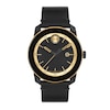 Thumbnail Image 0 of Men's Movado Bold® TR90 Black Strap Watch with Gold-Tone Dial and Date Window (Model: 3601130)