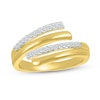 0.12 CT. T.W. Diamond Bypass Open Wrap Ring in 10K Gold