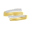 0.12 CT. T.W. Diamond Bypass Open Wrap Ring in 10K Gold