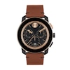 Thumbnail Image 0 of Men's Movado Bold® TR90 Brown Strap Watch with Black and Bronze-Tone Dial and Date Window (Model: 3601115)