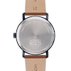 Thumbnail Image 2 of Men's Movado Bold® Evolution Blue IP Brown Strap Watch with Textured Tonal Blue Dial (Model: 3601093)